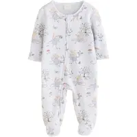 Next Pyjama beige / vert / violet pastel / blanc