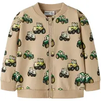 Name It Mini Veste de survêtement 'NMMLibertus' beige / jaune / vert / noir