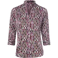 Franco Callegari Chemisier vert / rose / rouge / blanc