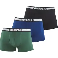 s.Oliver Boxers bleu / vert / noir / blanc