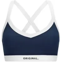 Schiesser Soutien-gorge ' Doppelripp - Active ' bleu foncé