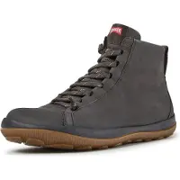 Camper Bottines à lacets ' Peu Pista ' gris foncé / rouge sang / blanc
