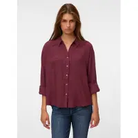 Vero Moda Chemisier 'VMAURA' bourgogne