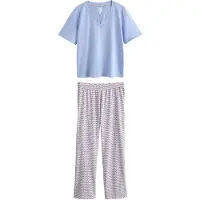 Next Pyjama bleu clair / baie / blanc