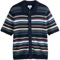 Next Vestes en maille bleu marine / bleu pastel / vert pastel / orange