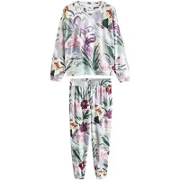 Next Pyjama vert pastel / vert foncé / violet / rose ancienne