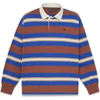 Timberland T-Shirt bleu / brun foncé / blanc