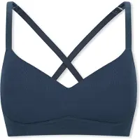 Schiesser Soutien-gorge ' Unique Cotton ' bleu foncé