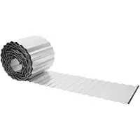 vidaXL Bordure de jardin, 10 m x 25 cm, acier galvanisé, argenté