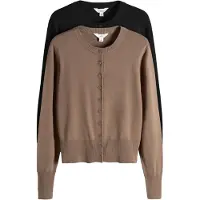 The Set Cardigan noisette / noir
