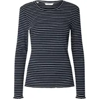 Selected T-shirt 'SLFAnna' bleu marine / blanc