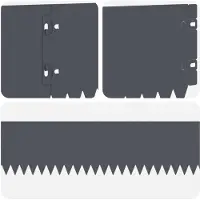 vidaXL Bordure de jardin, 30 pièces, 103 x 15 cm, acier, anthracite