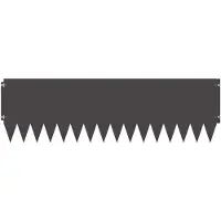 vidaXL Bordure de jardin, 10 pièces, 103 x 30 cm, acier, noir