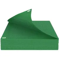 vidaXL Bâche plate avec œillets, couleur verte, 8 x 8 mètres, 140 g/m² en PE
