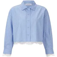 Rich & royal Chemisier bleu clair / blanc