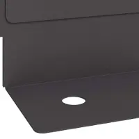 vidaXL Bordure de jardin, 50 pièces, 102 x 4 x 4 cm, acier, noir
