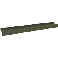 vidaXL Bordure de jardin, 10 pièces, 100 x 10 x 8 cm, acier, vert olive