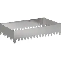 vidaXL Bordure de pelouse 100 x 60 x 20 cm en acier argenté