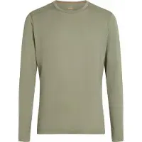 Icebreaker - Première couche en laine de mérinos - M Merino 200 Oasis LS Crewe Lichen pour Homme en Laine - Taille M - Kaki