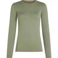 Icebreaker - Première couche en laine de mérinos - W Merino 260 Oasis LS Crewe Lichen en Laine - Taille S - Kaki