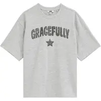 We fashion T-Shirt gris clair