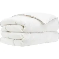 vidaXL Couverture de lit FULDA, 152 x 203 cm, pour toutes saisons, 210 GSM, blanche