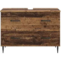 vidaXL Armoire de salle de bain HAARLEM, bois de récupération, 82 x 41 x 58,5 cm