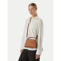 Karl Lagerfeld Sacs à main 'Sac Bandoulière Signature Mini Cuir Caramel' marron