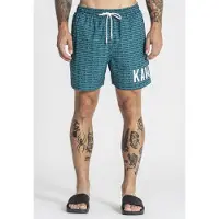 Gianni Kavanagh Shorts de bain 'Replay' turquoise / noir / blanc