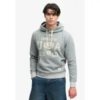 Superdry Sweat-shirt 'Athletic Essentials' gris chiné / blanc cassé