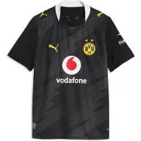 Puma Bvb Borussia Dortmund Replica Away Junior Short Sleeve T-shirt Noir 15-16 Years Enfants
