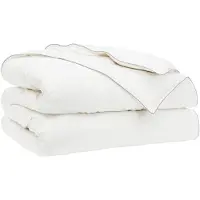 vidaXL Couverture de lit FULDA, 200 x 200 cm, pour toutes saisons, 310 GSM, blanche