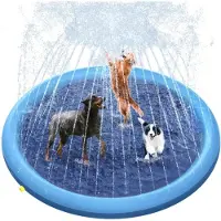 OEM VHV - Tapis de jeu d'eau de 190 cm - Pour chiens et enfants - PVC antidérapant - Jardin