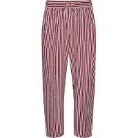 Zizzi Pantalon de pyjama lie de vin / blanc