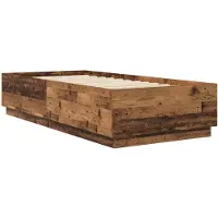 vidaXL Sommier en bois recyclé 80 x 200 cm, aggloméré