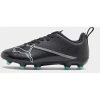 Puma Chaussures de football ULTRA 7 PLAY FG/AG pour adolescents, couleur : noir et vert menthe intense, pointure : 33 EU