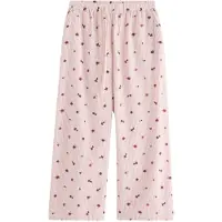 Lindex Pantalon de pyjama rose clair / bordeaux / blanc
