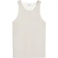 Bershka T-Shirt gris / blanc