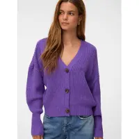 Vero Moda Cardigan 'VMLEA' violet foncé