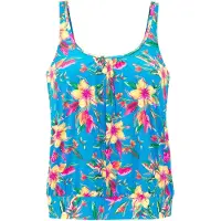 LASCANA Haut de tankini bleu / jaune clair / jade / rose