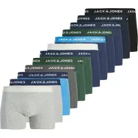 Jack & Jones Boxers 'JACBENJA' bleu marine / gris clair / vert gazon / noir