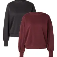 ONLY Sweat-shirt 'ONLBROOKE' rouge rubis / noir