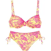 Venice beach Bikini jaune / rose