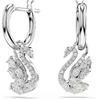 Swarovski Boucles d'oreilles 'SWAN' blanc