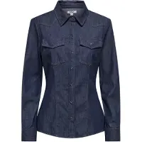 ONLY Chemisier 'ONLOlivia' bleu denim