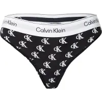 Calvin Klein Underwear String noir / blanc