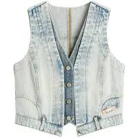 Desigual Gilet bleu clair