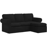 vidaXL Canapé Noir 215 x 138 x 80 cm Mét¿¿
