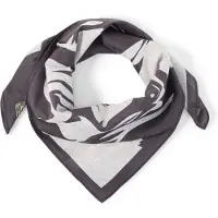 JOOP! Écharpe 'Bandana' bleu foncé / blanc naturel