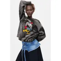 Desigual Pull-over mélange de couleurs / noir